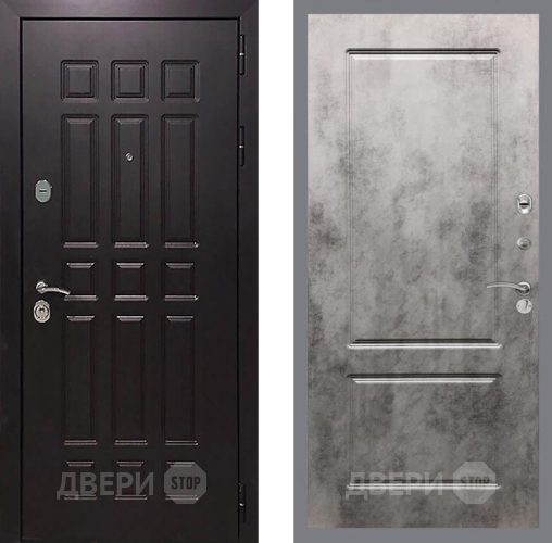 Входная металлическая Дверь Рекс (REX) 8 FL-117 Бетон темный в Электрогорске