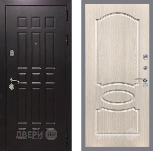 Входная металлическая Дверь Рекс (REX) 8 FL-128 Беленый дуб в Электрогорске