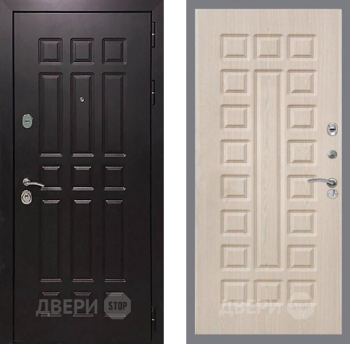Входная металлическая Дверь Рекс (REX) 8 FL-183 Беленый дуб в Электрогорске