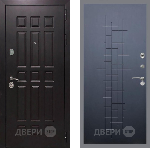 Входная металлическая Дверь Рекс (REX) 8 FL-289 Ясень черный в Электрогорске
