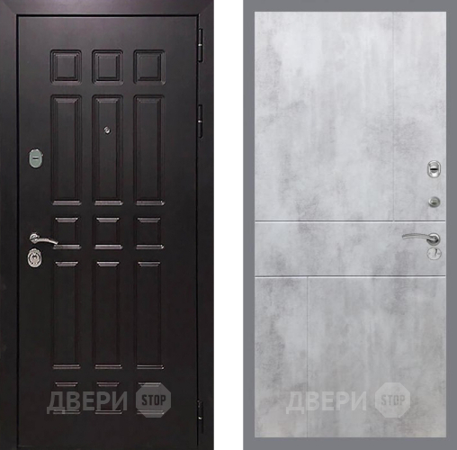 Входная металлическая Дверь Рекс (REX) 8 FL-290 Бетон светлый в Электрогорске