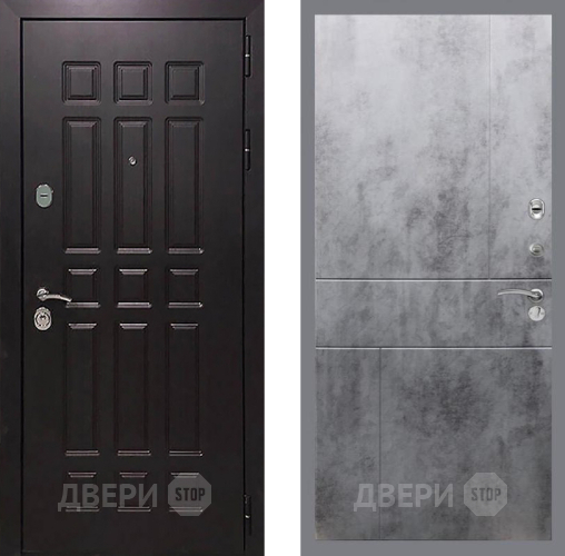 Входная металлическая Дверь Рекс (REX) 8 FL-290 Бетон темный в Электрогорске