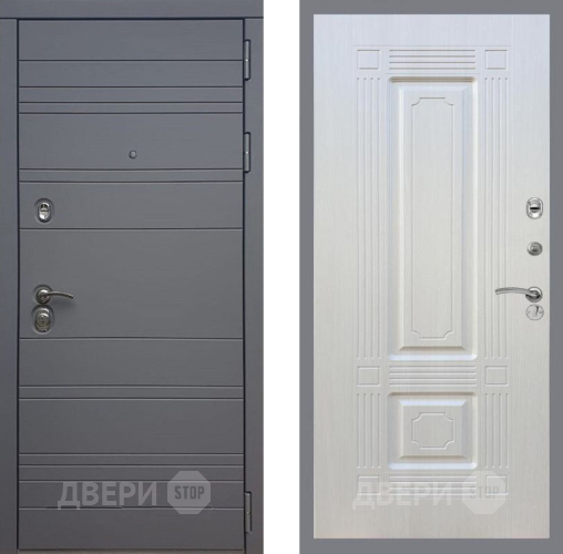 Входная металлическая Дверь Рекс (REX) 14 силк титан FL-2 Лиственница беж в Электрогорске