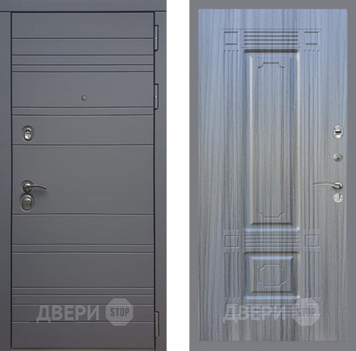 Входная металлическая Дверь Рекс (REX) 14 силк титан FL-2 Сандал грей в Электрогорске