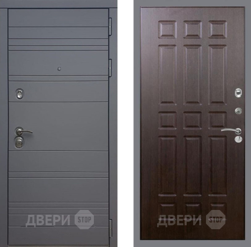 Входная металлическая Дверь Рекс (REX) 14 силк титан FL-33 Венге в Электрогорске