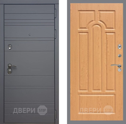 Входная металлическая Дверь Рекс (REX) 14 силк титан FL-58 Дуб в Электрогорске