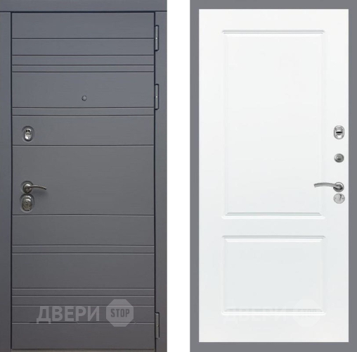 Входная металлическая Дверь Рекс (REX) 14 силк титан FL-117 Силк Сноу в Электрогорске