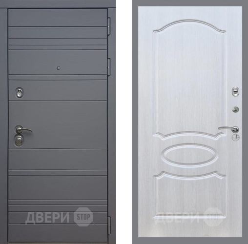 Входная металлическая Дверь Рекс (REX) 14 силк титан FL-128 Лиственница беж в Электрогорске