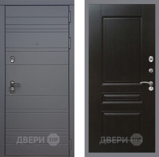 Входная металлическая Дверь Рекс (REX) 14 силк титан FL-243 Венге в Электрогорске