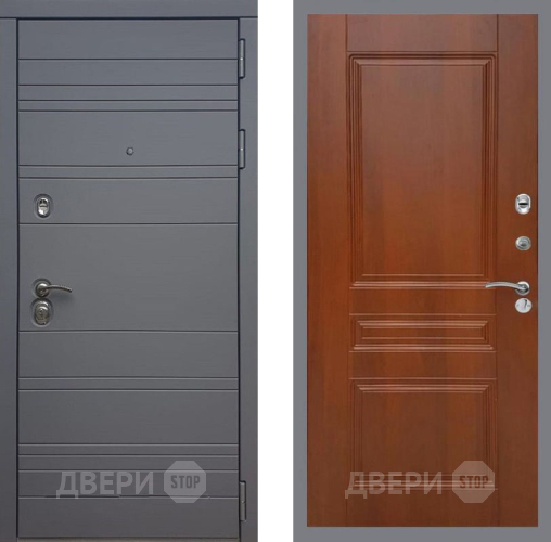 Входная металлическая Дверь Рекс (REX) 14 силк титан FL-243 Итальянский орех в Электрогорске