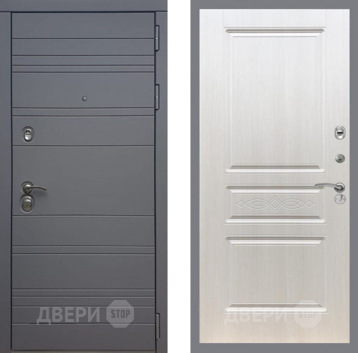 Входная металлическая Дверь Рекс (REX) 14 силк титан FL-243 Лиственница беж в Электрогорске