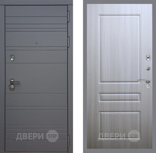 Входная металлическая Дверь Рекс (REX) 14 силк титан FL-243 Сандал белый в Электрогорске