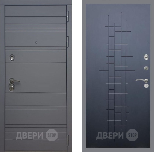 Входная металлическая Дверь Рекс (REX) 14 силк титан FL-289 Ясень черный в Электрогорске