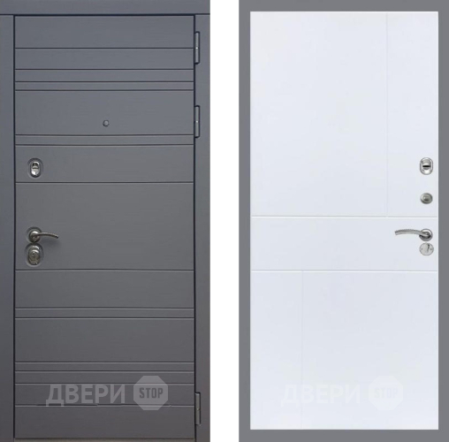 Входная металлическая Дверь Рекс (REX) 14 силк титан FL-290 Силк Сноу в Электрогорске