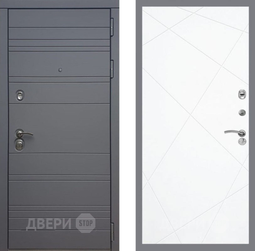 Входная металлическая Дверь Рекс (REX) 14 силк титан FL-291 Силк Сноу в Электрогорске