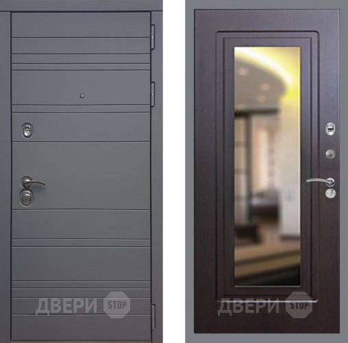 Входная металлическая Дверь Рекс (REX) 14 силк титан FLZ-120 Венге в Электрогорске