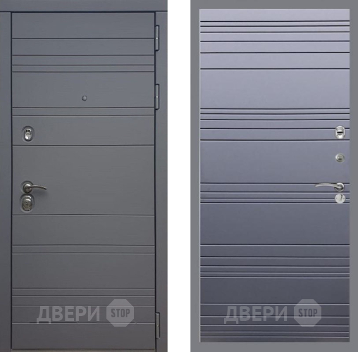 Входная металлическая Дверь Рекс (REX) 14 силк титан Line Силк титан в Электрогорске