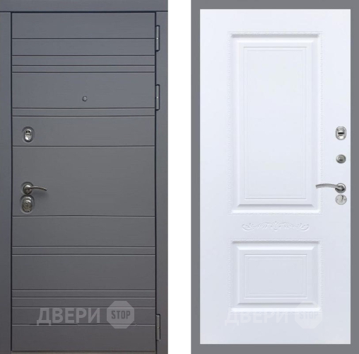 Входная металлическая Дверь Рекс (REX) 14 силк титан Смальта Силк Сноу в Электрогорске