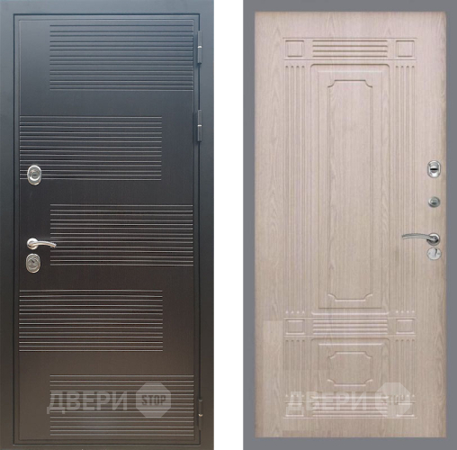 Входная металлическая Дверь Рекс (REX) премиум 185 FL-2 Беленый дуб в Электрогорске
