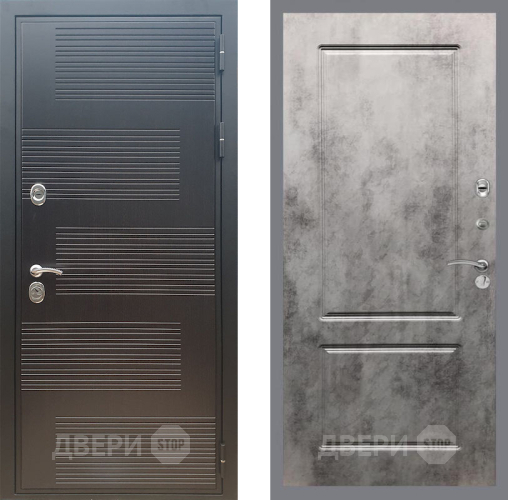 Входная металлическая Дверь Рекс (REX) премиум 185 FL-117 Бетон темный в Электрогорске