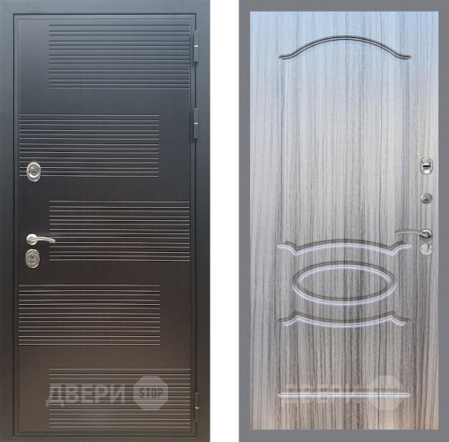 Входная металлическая Дверь Рекс (REX) премиум 185 FL-128 Сандал грей в Электрогорске