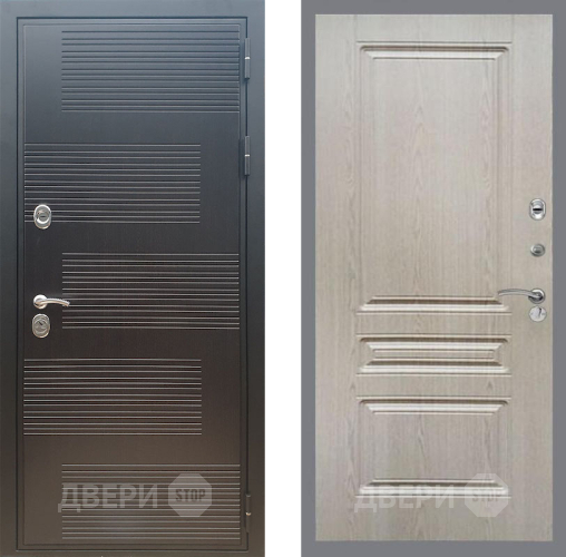 Входная металлическая Дверь Рекс (REX) премиум 185 FL-243 Беленый дуб в Электрогорске