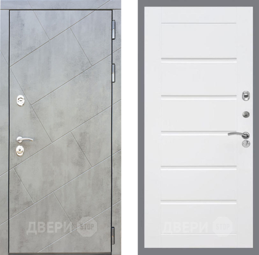 Входная металлическая Дверь Рекс (REX) 22 Сити Белый ясень в Электрогорске