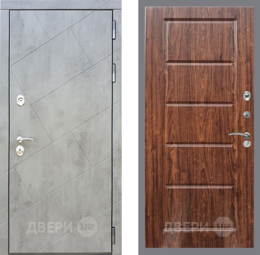 Входная металлическая Дверь Рекс (REX) 22 FL-39 орех тисненый в Электрогорске