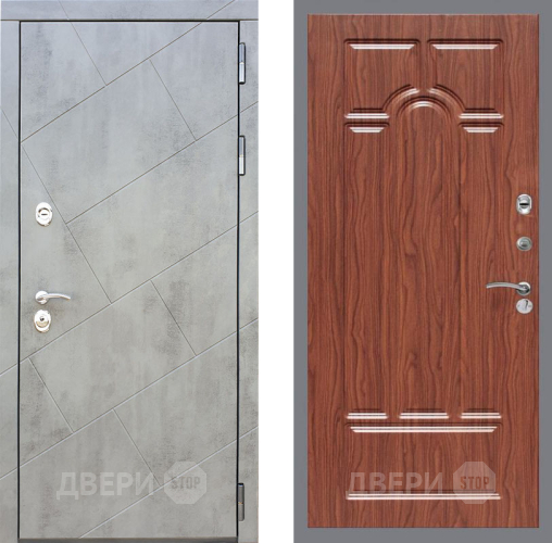 Входная металлическая Дверь Рекс (REX) 22 FL-58 орех тисненый в Электрогорске