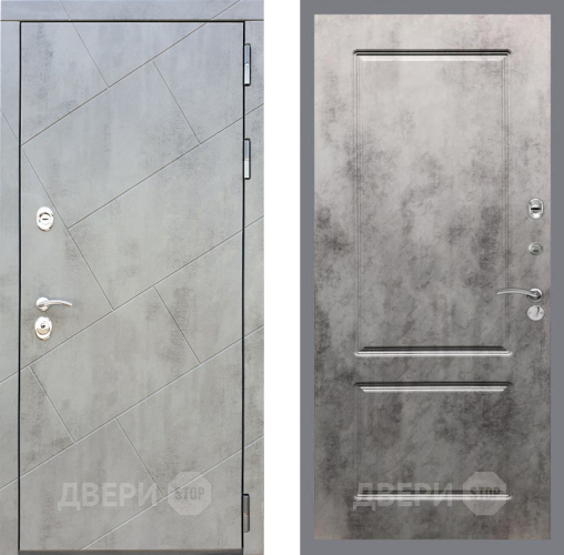 Входная металлическая Дверь Рекс (REX) 22 FL-117 Бетон темный в Электрогорске