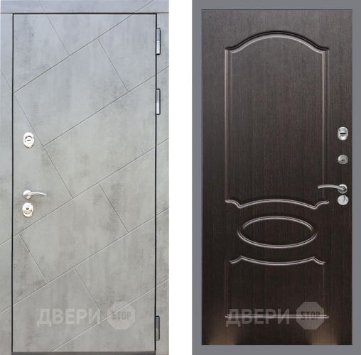 Входная металлическая Дверь Рекс (REX) 22 FL-128 Венге светлый в Электрогорске