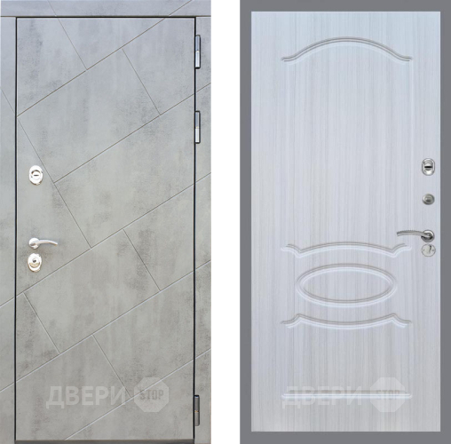 Входная металлическая Дверь Рекс (REX) 22 FL-128 Сандал белый в Электрогорске