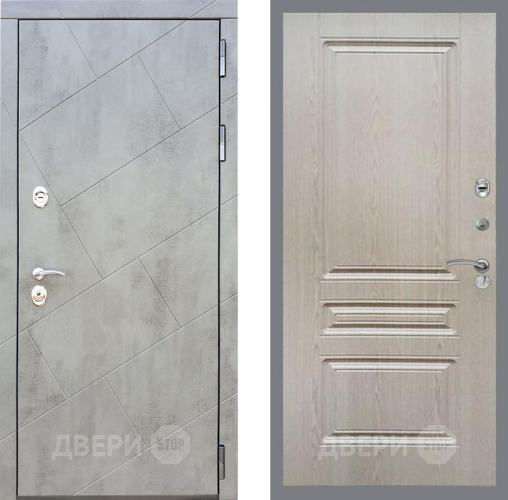 Входная металлическая Дверь Рекс (REX) 22 FL-243 Беленый дуб в Электрогорске