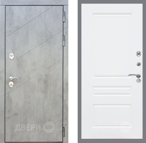 Входная металлическая Дверь Рекс (REX) 22 FL-243 Силк Сноу в Электрогорске