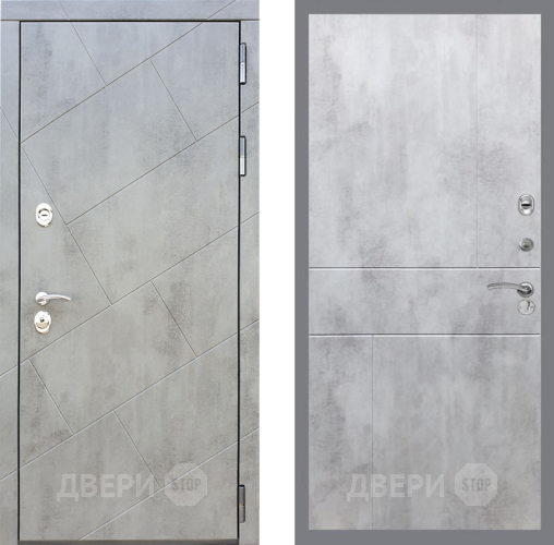 Входная металлическая Дверь Рекс (REX) 22 FL-290 Бетон светлый в Электрогорске