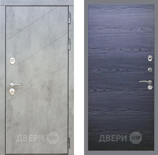 Входная металлическая Дверь Рекс (REX) 22 GL Дуб тангенальный черный в Электрогорске