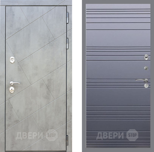 Входная металлическая Дверь Рекс (REX) 22 Line Силк титан в Электрогорске