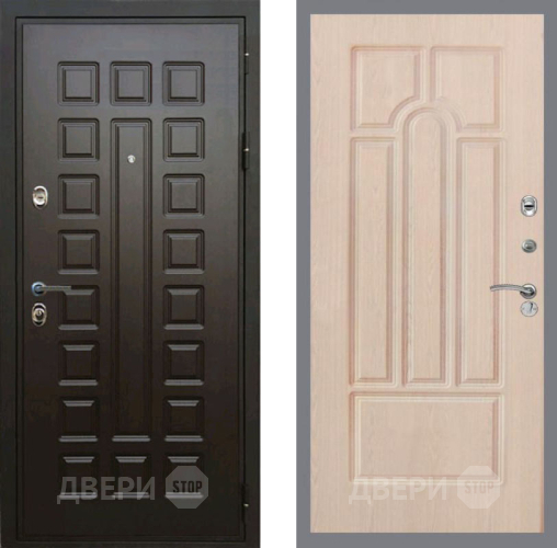 Входная металлическая Дверь Рекс (REX) Премиум 3к FL-58 Беленый дуб в Электрогорске