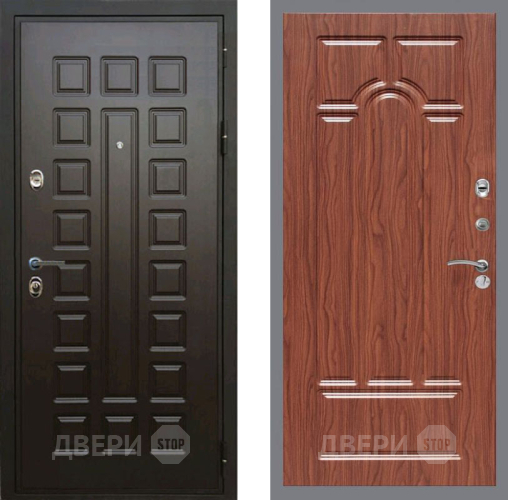 Входная металлическая Дверь Рекс (REX) Премиум 3к FL-58 орех тисненый в Электрогорске