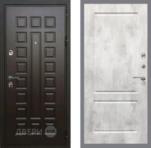 Входная металлическая Дверь Рекс (REX) Премиум 3к FL-117 Бетон светлый в Электрогорске