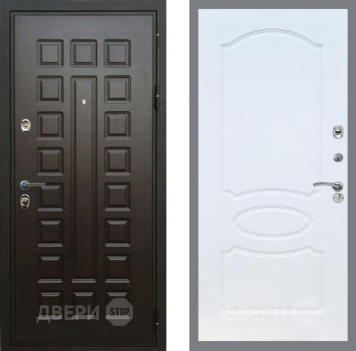 Входная металлическая Дверь Рекс (REX) Премиум 3к FL-128 Белый ясень в Электрогорске