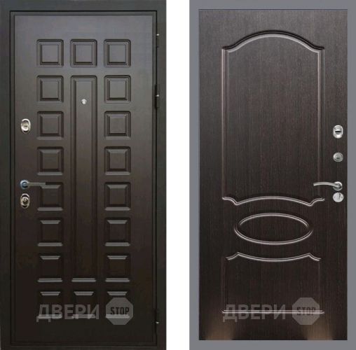 Входная металлическая Дверь Рекс (REX) Премиум 3к FL-128 Венге светлый в Электрогорске