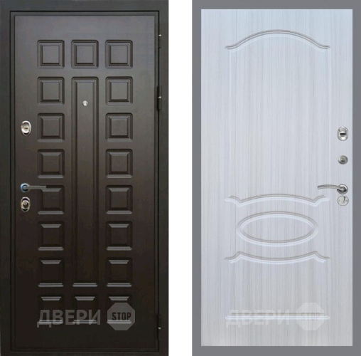 Входная металлическая Дверь Рекс (REX) Премиум 3к FL-128 Сандал белый в Электрогорске