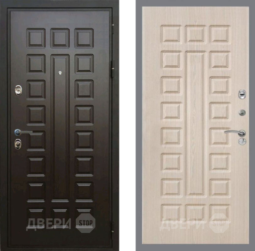 Входная металлическая Дверь Рекс (REX) Премиум 3к FL-183 Беленый дуб в Электрогорске