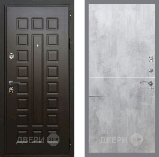 Входная металлическая Дверь Рекс (REX) Премиум 3к FL-290 Бетон светлый в Электрогорске