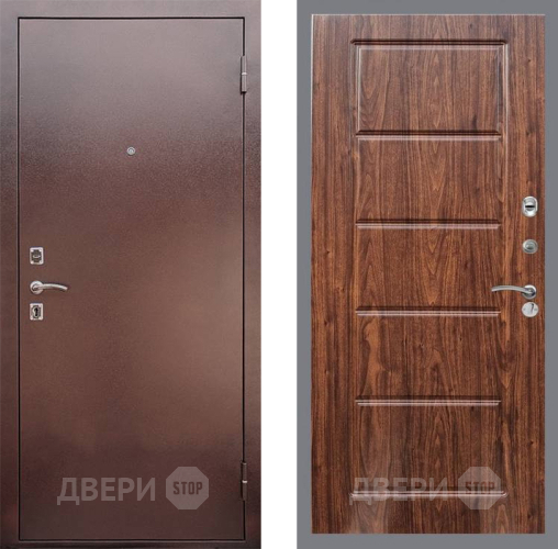 Входная металлическая Дверь Рекс (REX) 1 FL-39 орех тисненый в Электрогорске