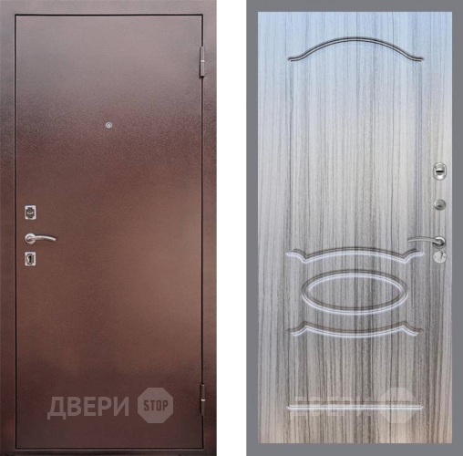 Входная металлическая Дверь Рекс (REX) 1 FL-128 Сандал грей в Электрогорске