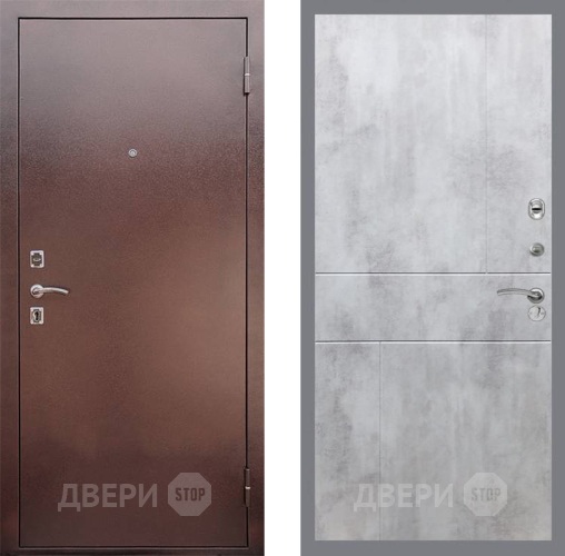 Входная металлическая Дверь Рекс (REX) 1 FL-290 Бетон светлый в Электрогорске