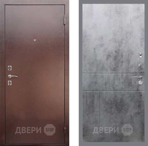 Входная металлическая Дверь Рекс (REX) 1 FL-290 Бетон темный в Электрогорске