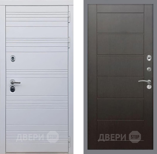 Входная металлическая Дверь Рекс (REX) 14 Силк Сноу Сити Венге в Электрогорске